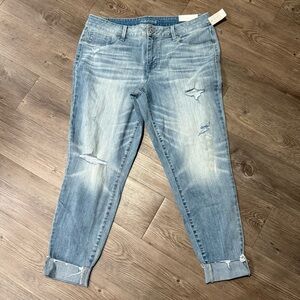 Maurice’s Women’s XL Short Stylish Light Blue Distressed Jeggings